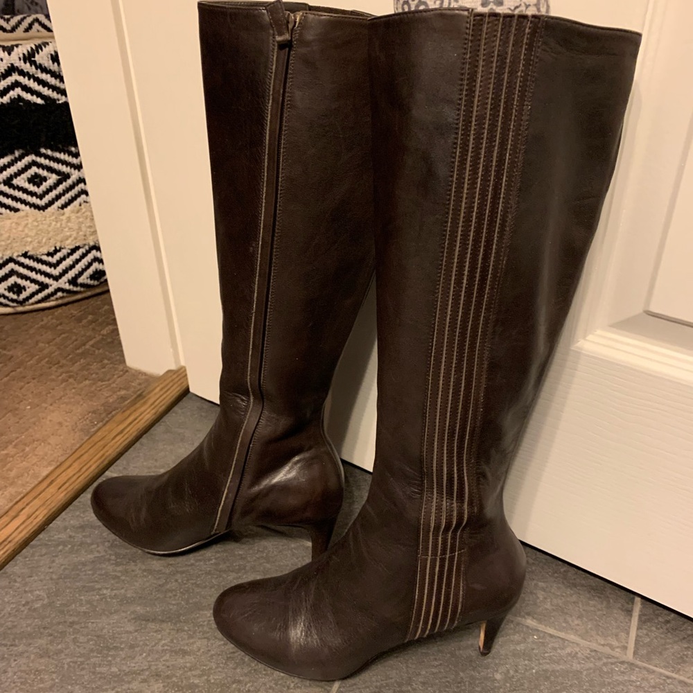 Cole Haan Nike Air Knee-High Medium Heeled Boots, Size 7.5